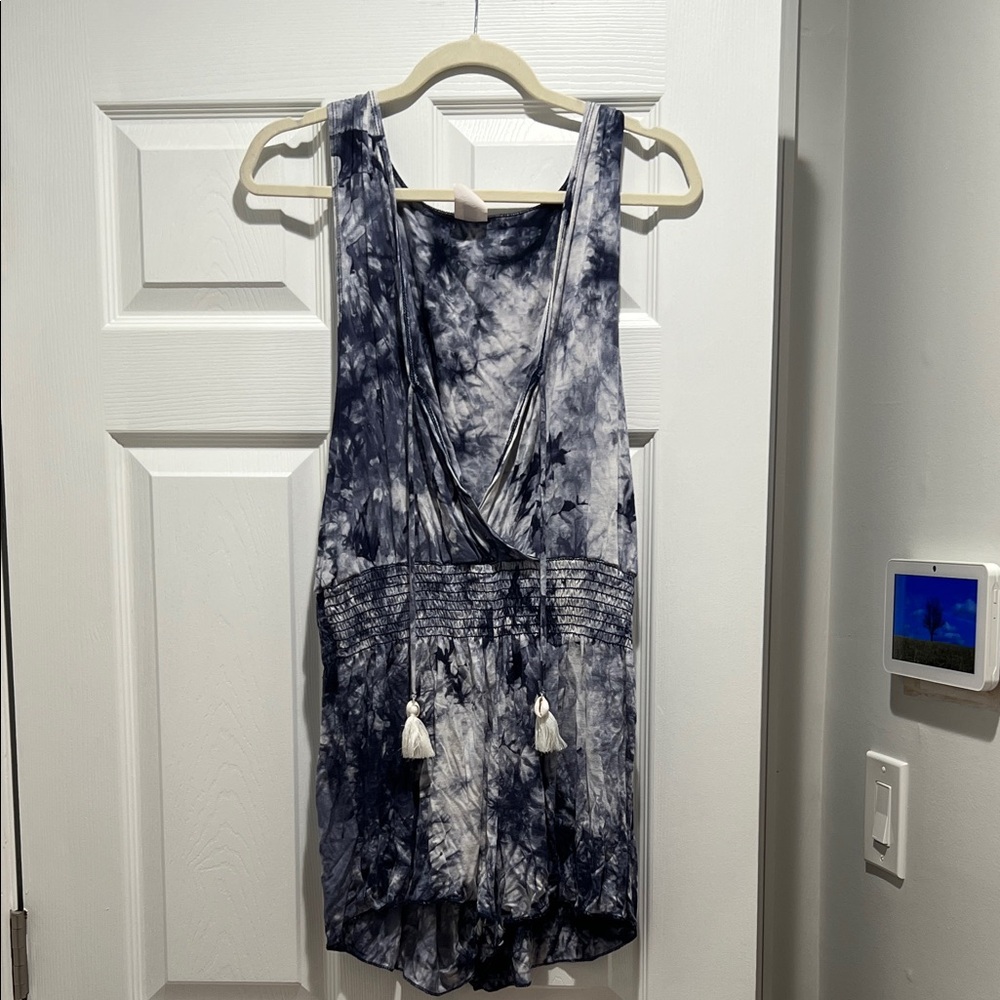 BECCA Blue Tie-Dye Swim Coverup